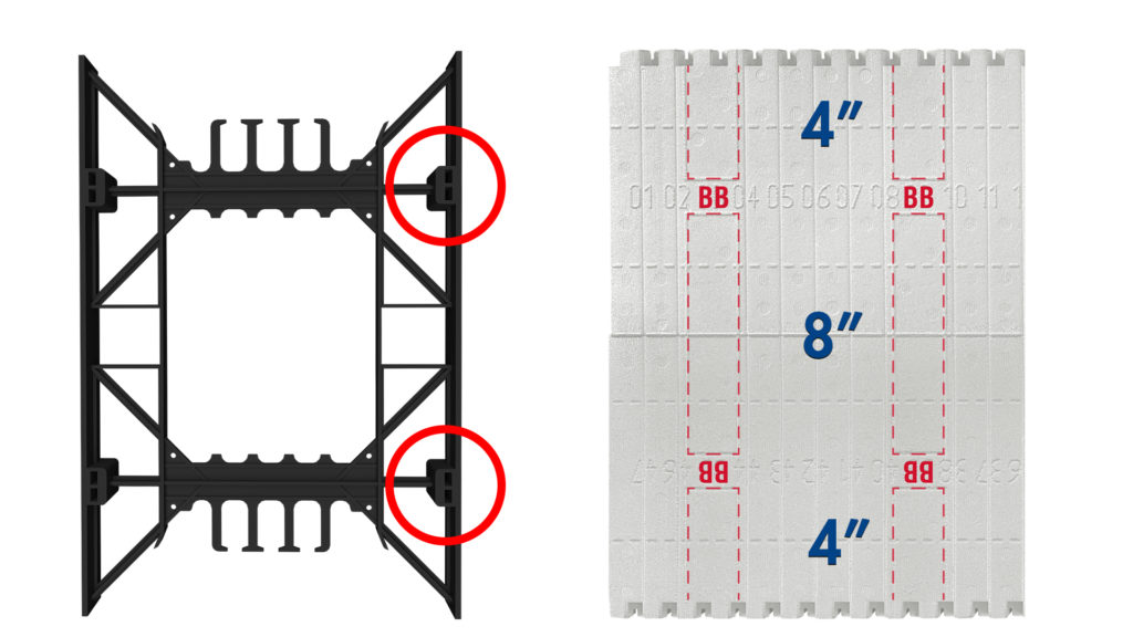 BuildBlock attachment spacing