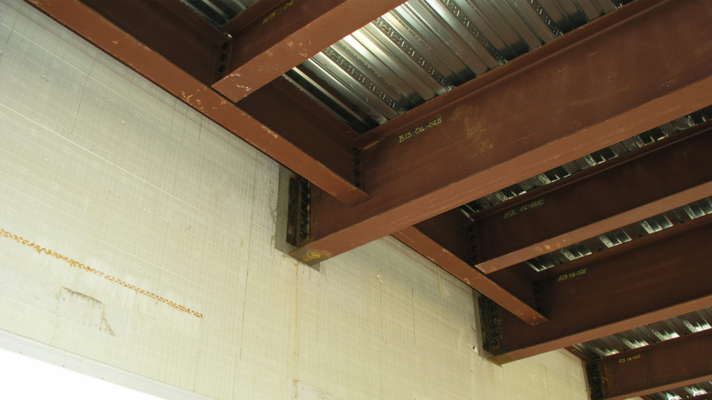 Beam Pocket, cut and poured in the ICF wall