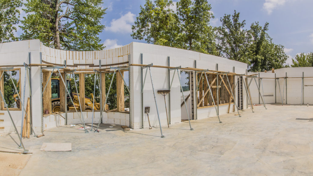Clean ICF jobsite