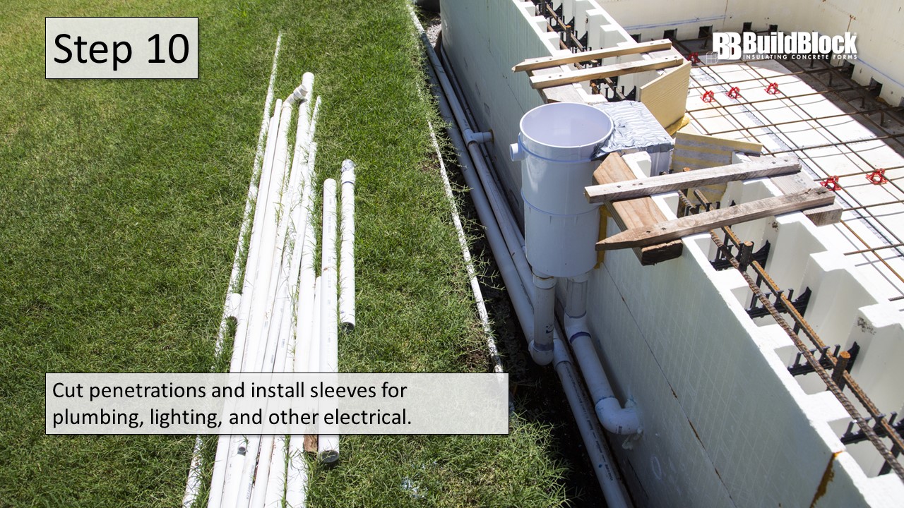 Step 10: Cut Penetrations and Install Sleeves - BuildBlock Training Academy